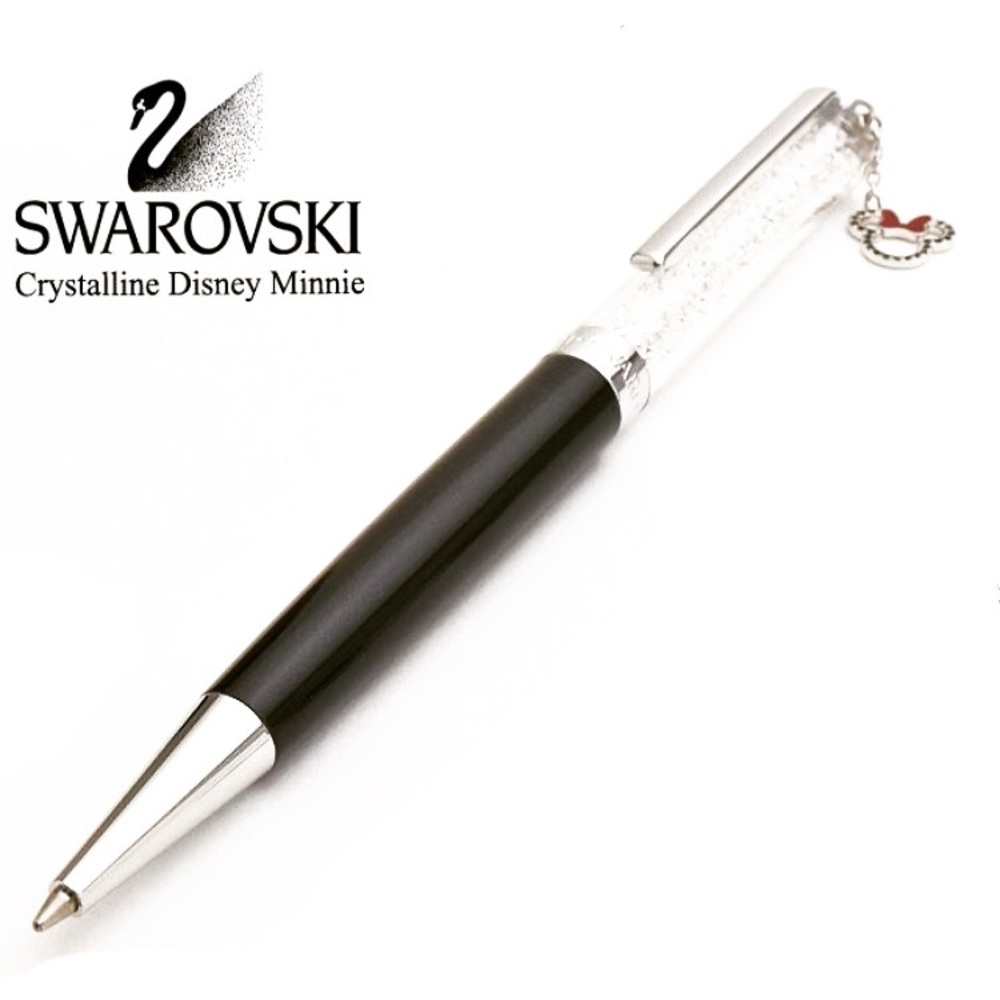 New Swarovski Crystal Disney Minnie Ballpoint Pen, Black / Limited Edition